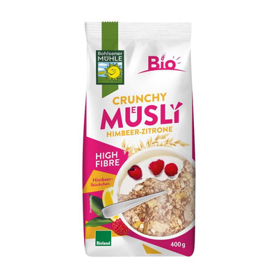 Produktfoto zu Mein Crunchy Zitronen Himbeer 400g