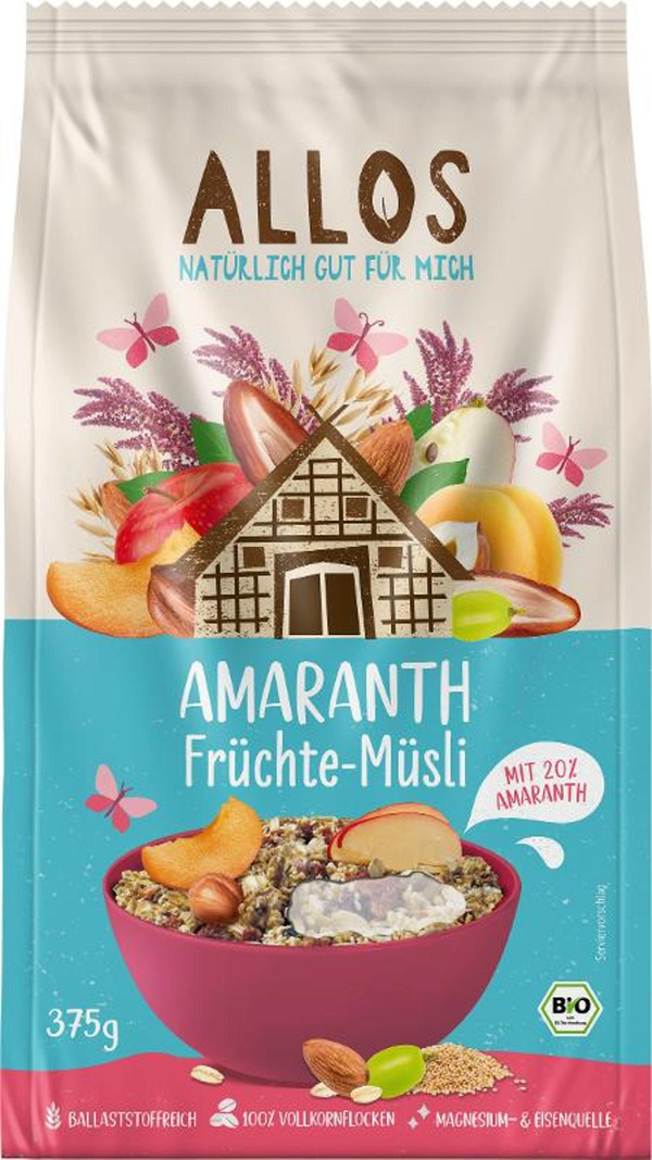 Produktfoto zu Amaranth Früchte Müsli 375g