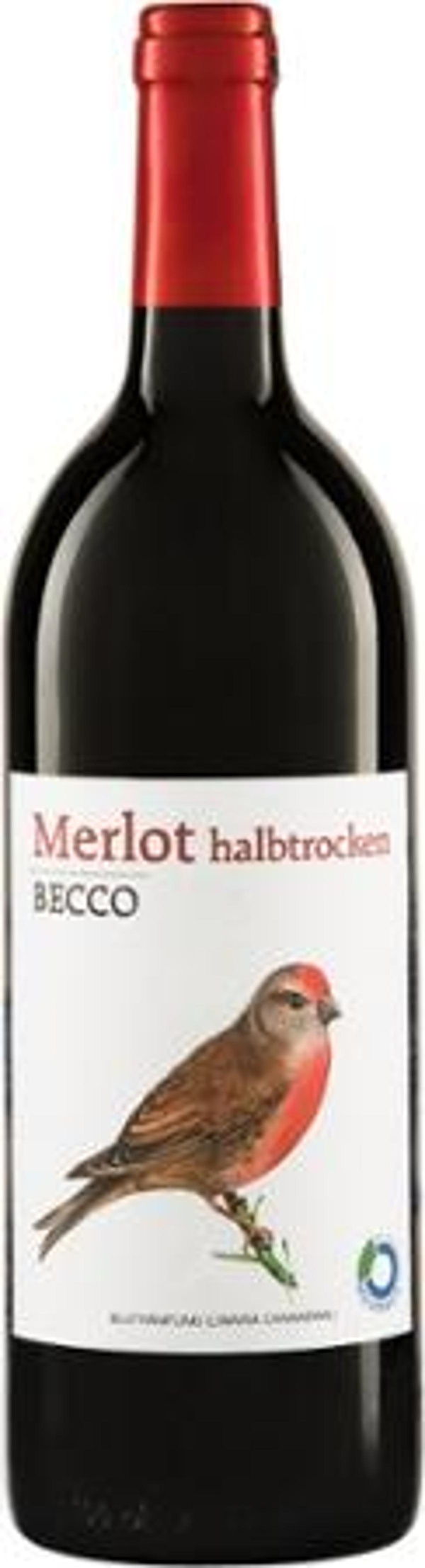 Produktfoto zu Becco Merlot halbtrocken rot 1L
