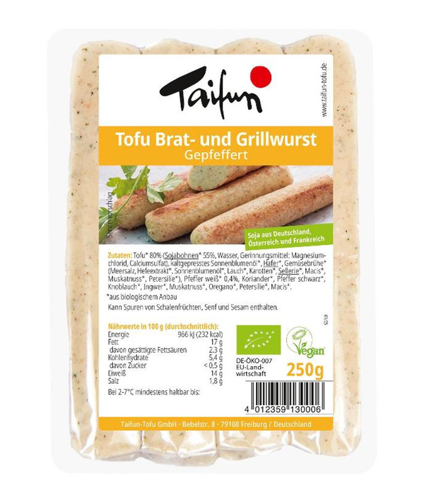 Produktfoto zu Tofu Bratwurst gepfeffert