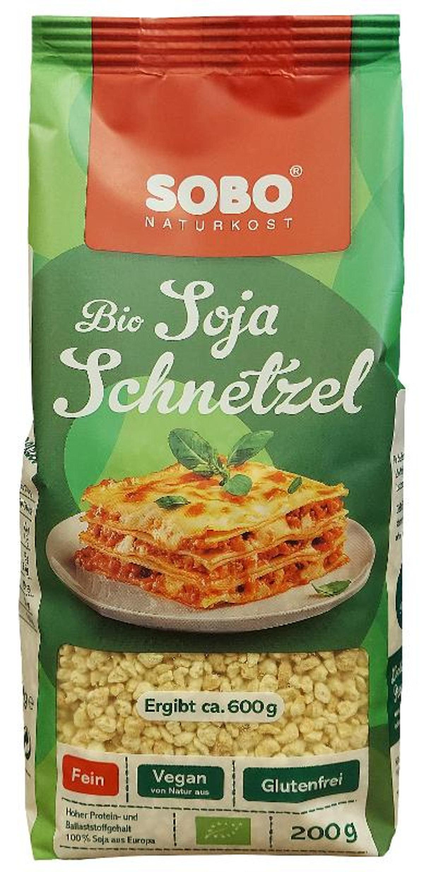 Produktfoto zu VPE 6x200g Soja-Schnetzel fein