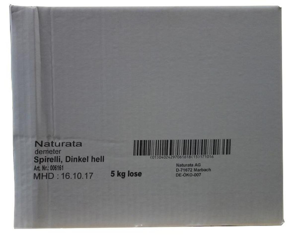 Produktfoto zu Dinkel-Spirelli hell lose 5 kg