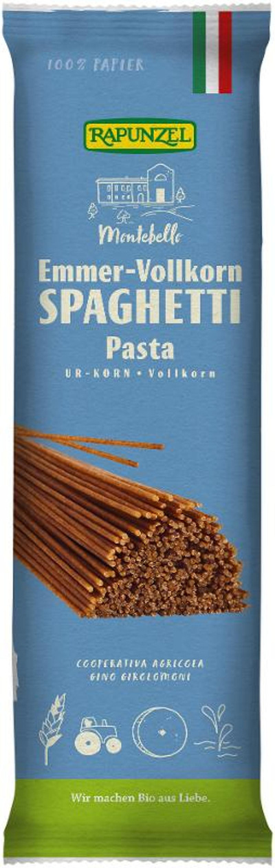 Produktfoto zu Emmer-Spaghetti Vollkorn 500g