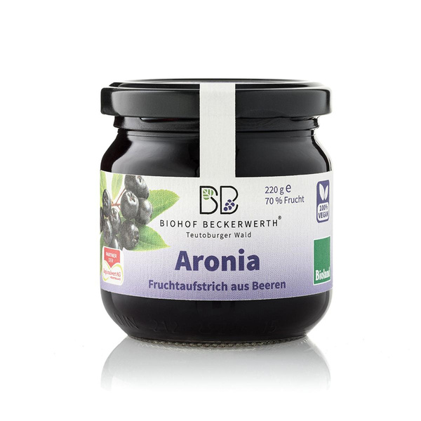 Produktfoto zu Aronia Fruchtaufstrich aus Beeren 220g