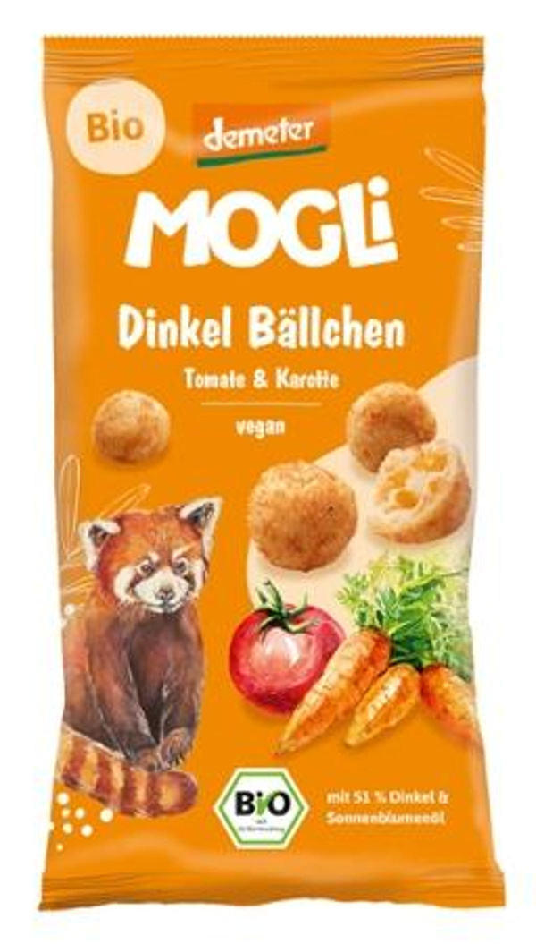 Produktfoto zu Mogli Dinkel Bällchen Tomate Karotte 40g