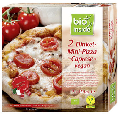 Produktfoto zu Dinkel-Mini-Pizza Caprese vegan