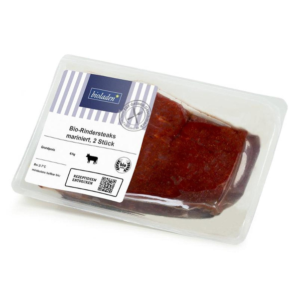 Produktfoto zu Steak vom Rind, mariniert 2 St FRISCH