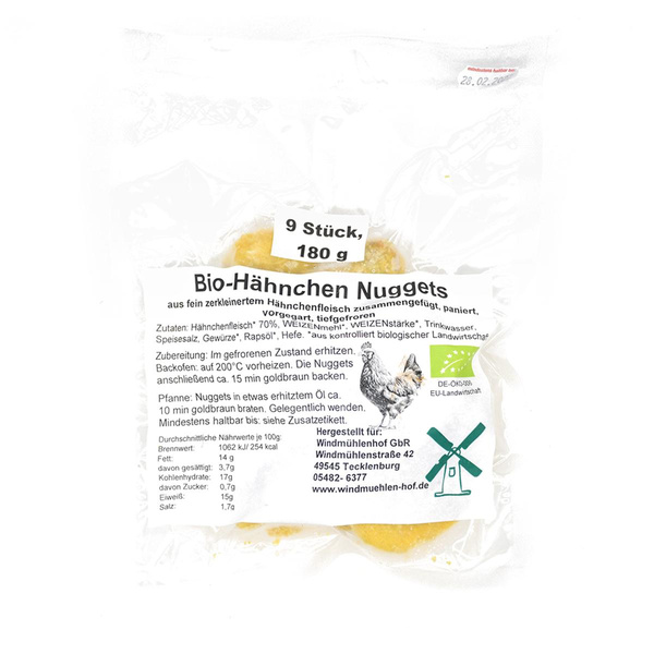 Produktfoto zu Hähnchen Nuggets 9er