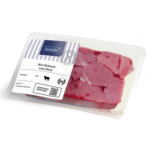 Produktfoto zu Gulasch vom Rind FRISCH