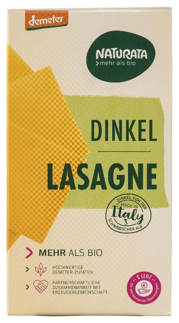 Produktfoto zu Lasagne Dinkel hell, 250g