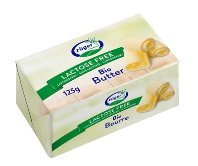 Produktfoto zu Butter, laktosefrei 125g