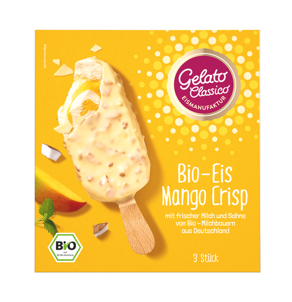 Produktfoto zu Stieleis Mango Crisp Multipack 3 Stück
