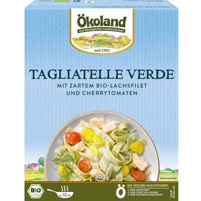 Produktfoto zu Tagliatelle Verde mit Lachs 400g TK