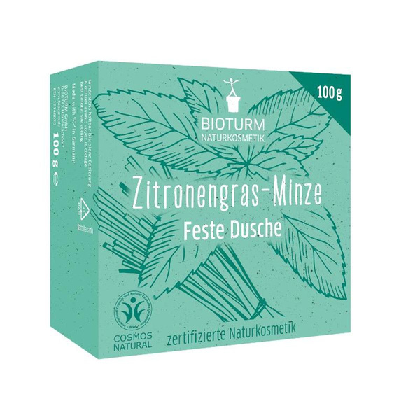 Produktfoto zu Feste Dusche Zitronengras-Minze 100g