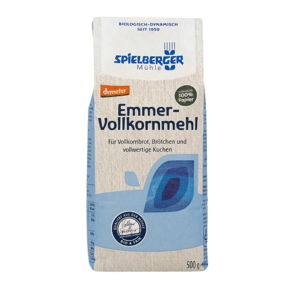Produktfoto zu Emmer Vollkornmehl 500g