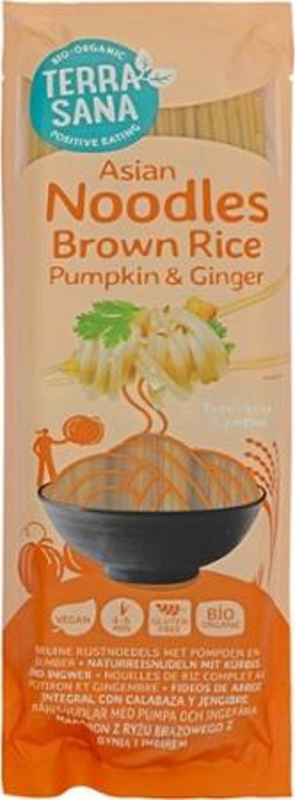 Produktfoto zu Naturreisnudeln Kürbis Ingwer 250g