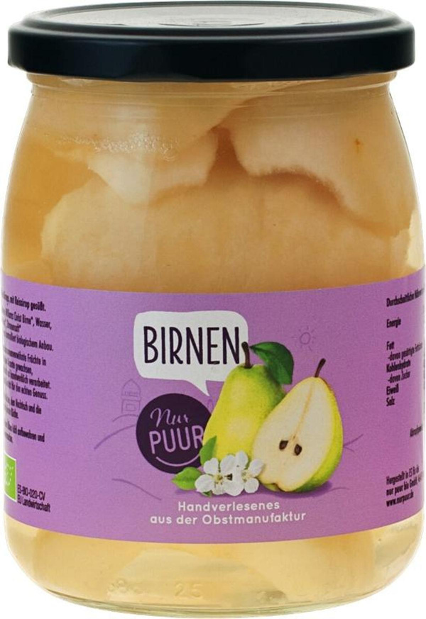 Produktfoto zu Birnen halbe Frucht Glas