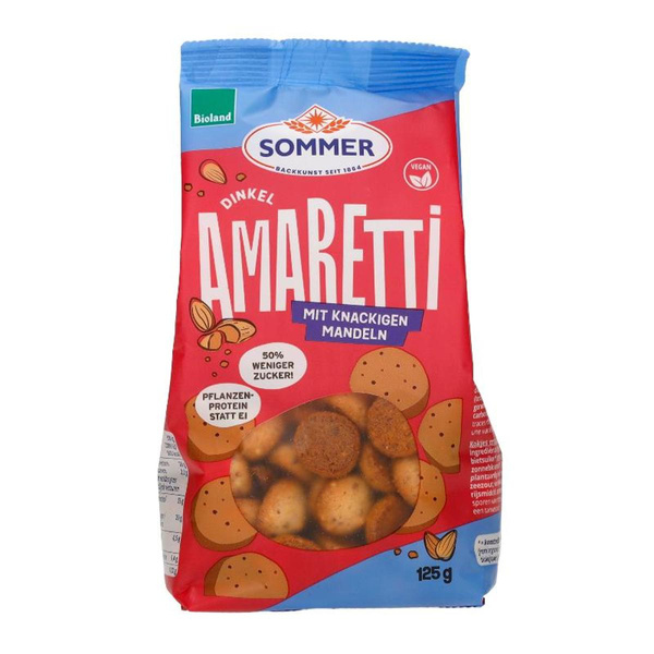 Produktfoto zu Dinkel Amaretti mit Mandeln 125g