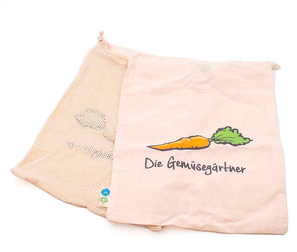 Produktfoto zu Gemüsenetz mit Gemüsegärtner Logo