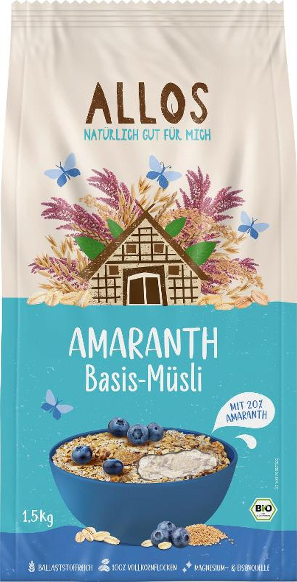 Produktfoto zu VPE 5x1,5kg Amaranth Basis Müsli groß