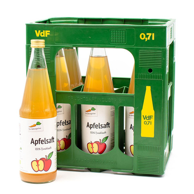 Produktfoto zu Gemüsegärtner Apfelsaft 6x0,7l