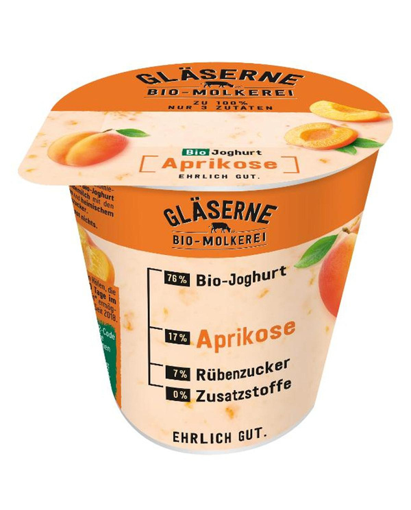 Produktfoto zu Joghurt pur Aprikose 3,5% 150g
