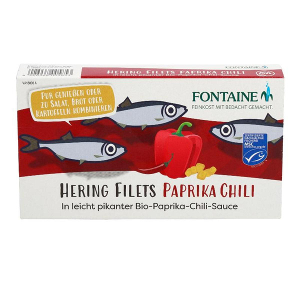 Produktfoto zu Heringfilets in Paprika Chilli 200g