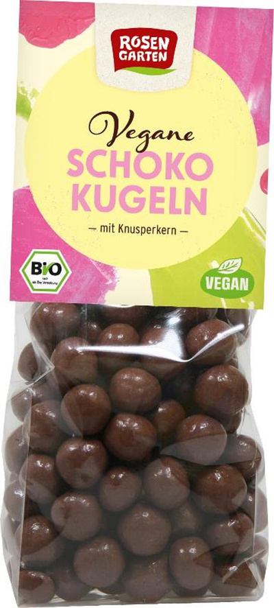 Produktfoto zu Vegane Schoko Kugeln mit Knusperkern
