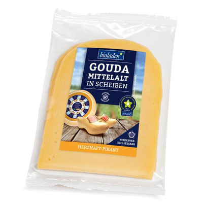 Produktfoto zu Scheibenkäse Gouda mittelalt _ pikant