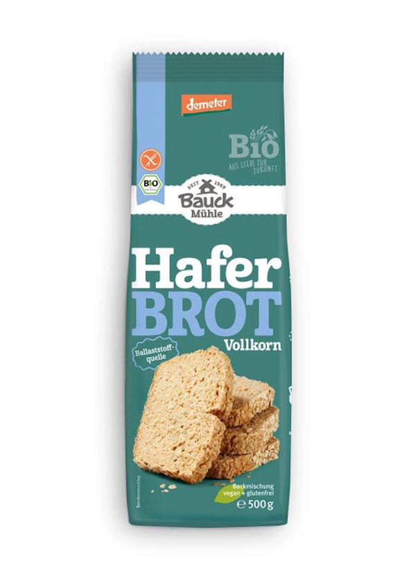 Produktfoto zu Haferbrot Backmischung glutenfrei 500g
