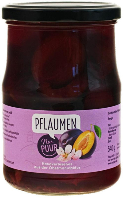 Produktfoto zu Pflaumen halbe Frucht
