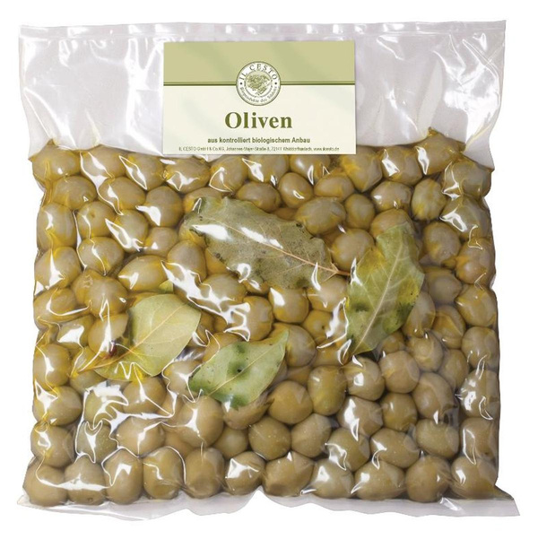 Produktfoto zu Griech. Oliven grün o. Stein