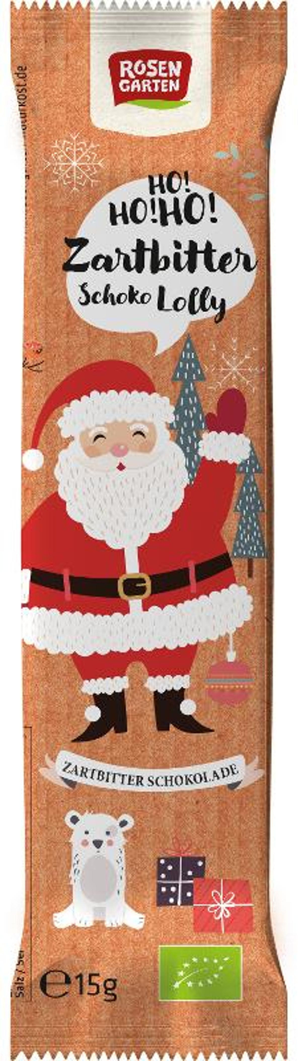Produktfoto zu Zartbitter Lolly Nikolaus vegan 15g