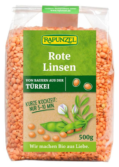 Produktfoto zu Linsen rot, Projekt 500 g