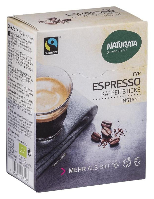 Produktfoto zu Instant Espresso Sticks 25x2g
