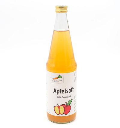 Produktfoto zu Gemüsegärtner Apfelsaft 0,7l