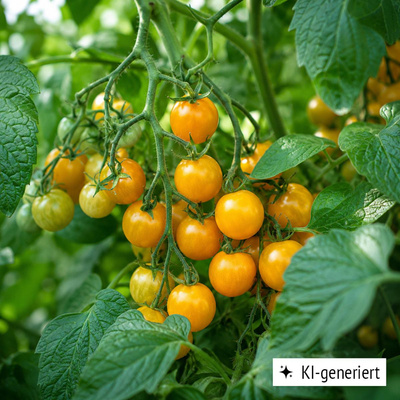 Produktfoto zu Pflanze gelbe Cocktailtomate