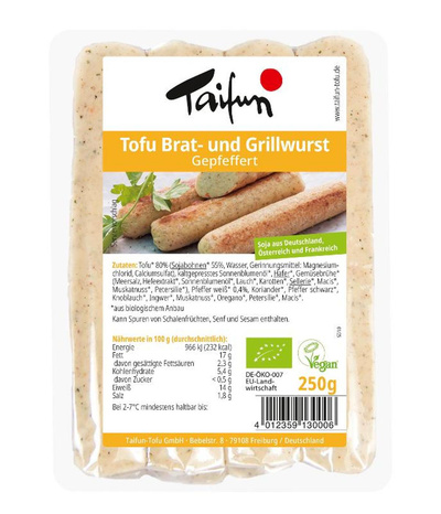Produktfoto zu Tofu Bratwurst gepfeffert