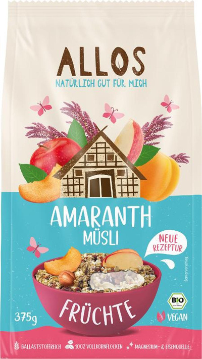 Produktfoto zu Amaranth Früchte Müsli 375g