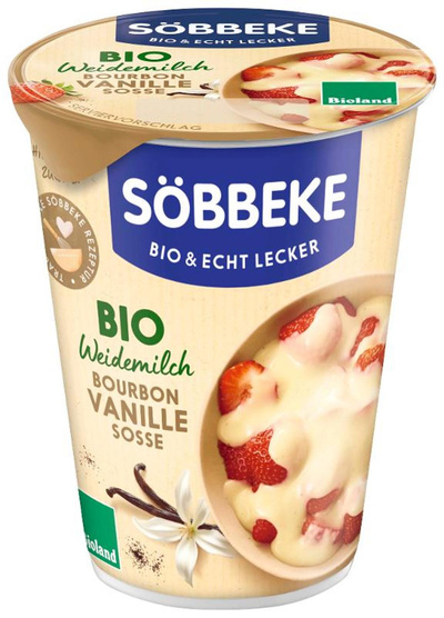 Produktfoto zu Bourbon Vanille Soße mit Sahne im 200g Becher