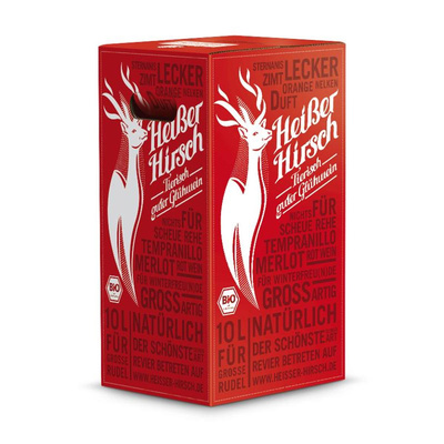 Produktfoto zu Heißer Hirsch Bag in Box rot
