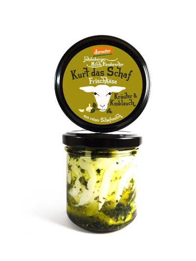 Produktfoto zu Kurt das Schaf - Frischkäse Kräuter_Knoblauch 135g