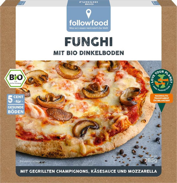 Produktfoto zu Dinkel-Pizza Funghi 325g