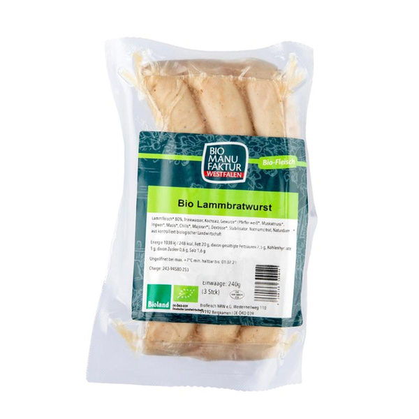 Produktfoto zu Lammbratwurst 3 Stk.