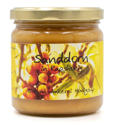Produktfoto zu Rapshonig mit Sanddorn 500g