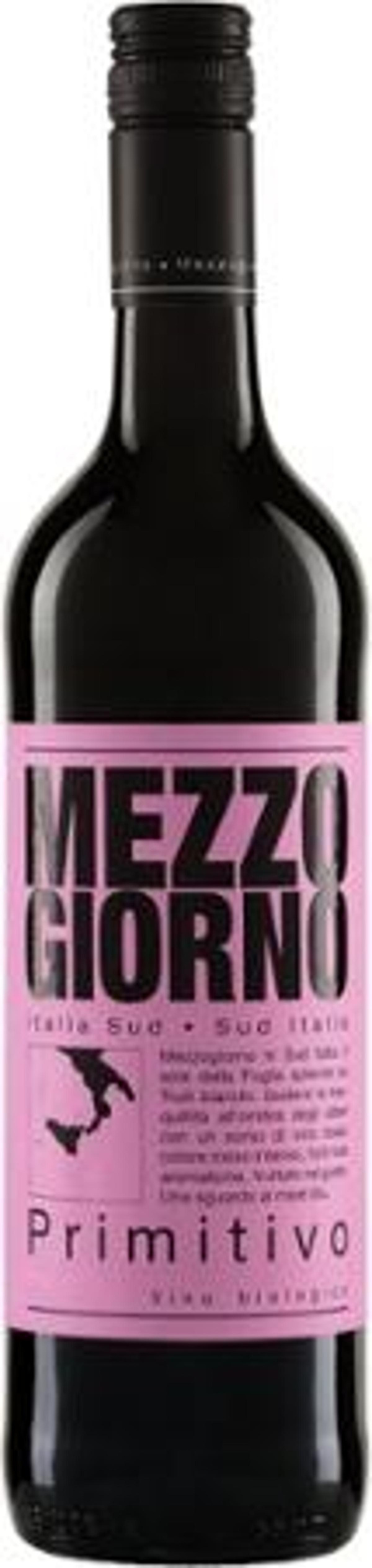 Produktfoto zu Mezzogiorno Primitivo rot 0,75, trocken