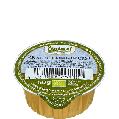 Produktfoto zu Feine Kräuterleberwurst 50 g