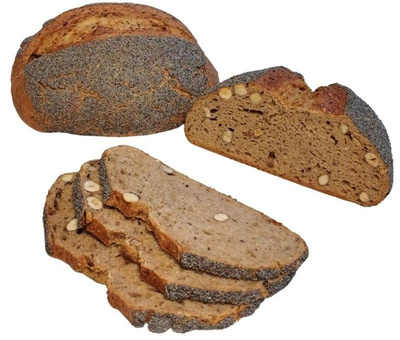 Produktfoto zu Haselnussbrot mit Mohn