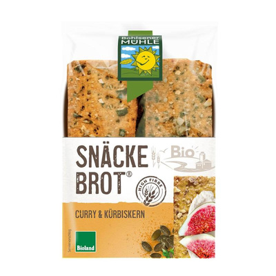 Produktfoto zu Snäckebrot Curry Kürbiskern 200g