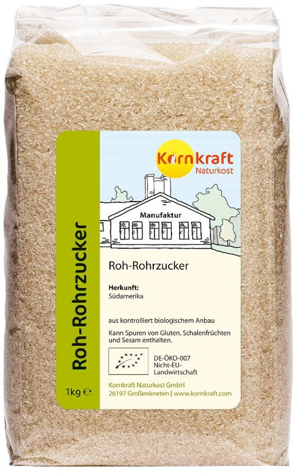 Produktfoto zu Roh-Rohrzucker 1kg